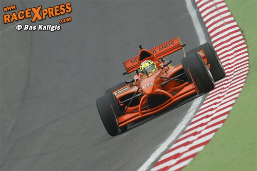 Renger van der Zande in actie bij Rookie test